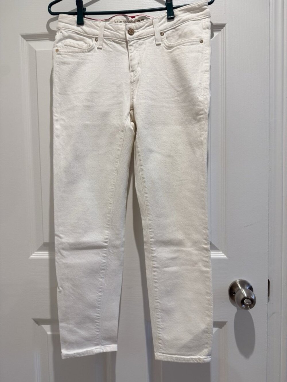 Kate Spade White Jeans Size 27 Play Hooky USA Made MSRP $145